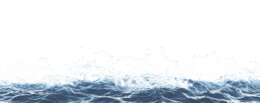 The ocean is calm and peaceful, with a few waves breaking on the shore