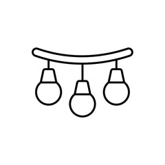 Christmas Lights vector icon