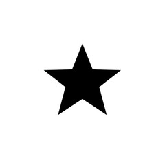 Obraz premium All Black icon of Star Rating icon png Minimalist flat icon, vector logo style sign clipart on a transparent background