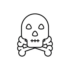 Skull vector icon