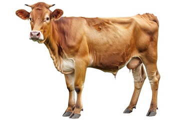 Brown cow isolated