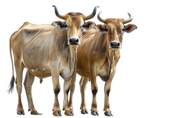 Brown cow isolated