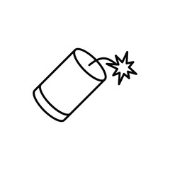 Firecracker vector icon