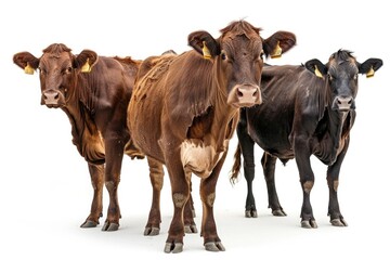 Brown cow isolated