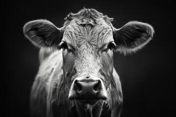 Brown cow isolated