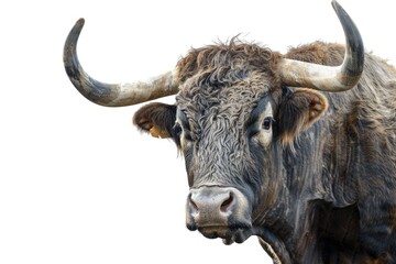 Brown cow isolated