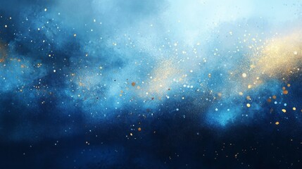 Naklejka premium Celestial Dust and Nebulae, Cosmic Sparkle and Glow