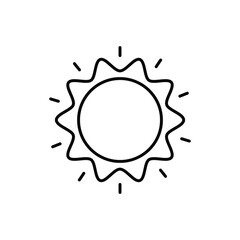 Sun vector icon