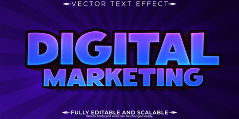 Creative text effect, editable modern and creative text style