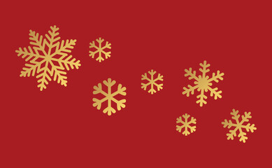 Set of Snowflakes Christmas design vector
