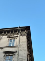 Eaves on a stone building