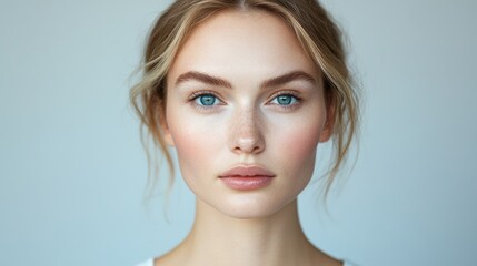 Fototapeta premium Timeless Beauty: A Portrait Comparison of a Woman's Radiant Skin Through Aging and Youth, Emphasizing Health and Care