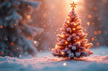 christmas, tree, winter, xmas, holiday, snow, decoration, christmas tree, star, celebration, new year, snowflake, season, merry, greeting, december, pine