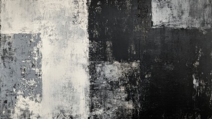 Abstract Gray and Black Textured Canvas Art