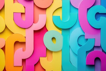 Cutout Text Design Promoting Neo Pronouns: A Vibrant Statement on Diversity and Respect