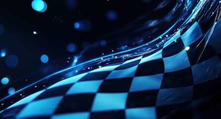 background with chess flag