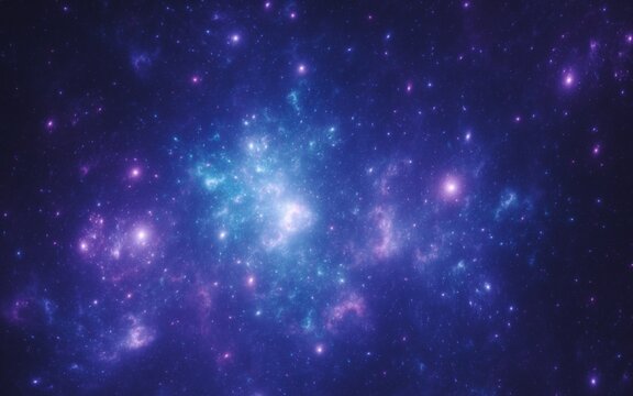 A colourful nebula and gas cloud in deep space