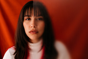 Tender model behind plastic glass