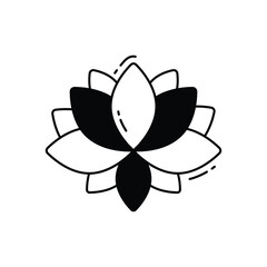 Lotus vector icon