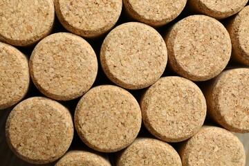 Wine corks as a background 
