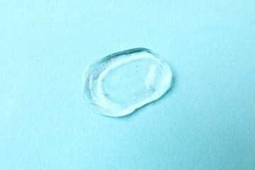 Smear of cream and gel on a colored background