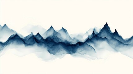 Dreamlike mountain scene with glowing pyrography details and modern digital elements, creating a serene and magical visual experience.