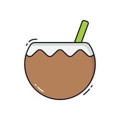 Coconut vector icon