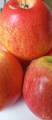 apples on a white background
