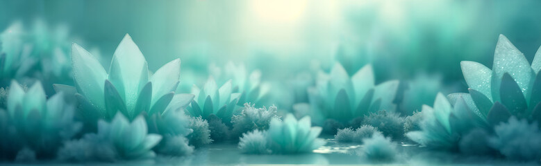 Fototapeta premium Turquoise Abstract Crystal Design