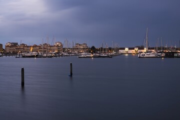 Obraz premium Yachthafen Marina Port Zélande im Grevelingenmeer Niederlande