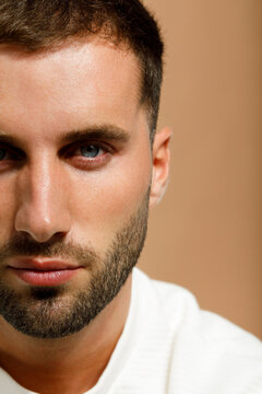 Close-up man portrait 