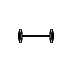 A bold vector gym barbell icon, perfect for fitness branding, workout apps, gym posters, and health-related creative projects