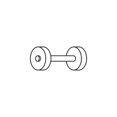 A bold vector gym barbell icon, perfect for fitness branding, workout apps, gym posters, and health-related creative projects