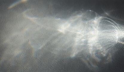 Soft focus gray grain blur texture wall with refraction. Light and shadow smoke abstract background.