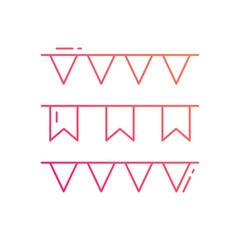 Garlands vector icon