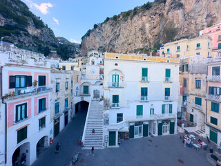 Fototapeta premium Atrani old town street, Italy