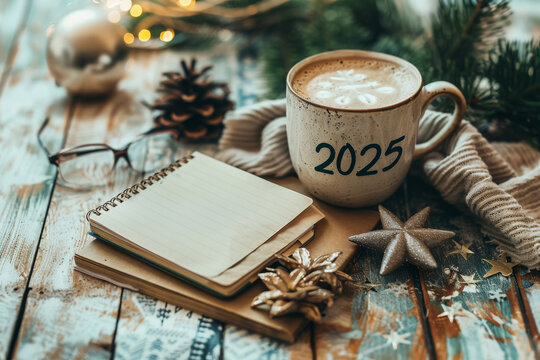 A Cozy Winter Morning With Coffee and a 2025 Planner