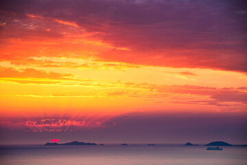 Coucher de soleil en Corse