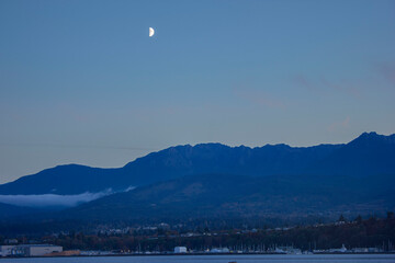 landscape with lake and mountains
