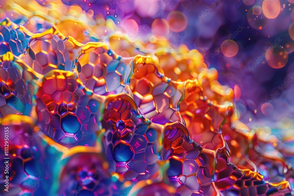 Aufkleber A group of colorful bubbles in a cluster, great for use in illustrations or graphics