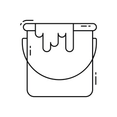 Paint bucket vector icon