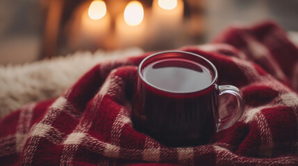 Cozy Mug on a Blanket