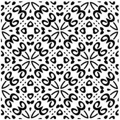 White background with black pattern. Seamless texture for fashion, textile design,  on wall paper, wrapping paper, fabrics and home decor. Simple repeat pattern.
