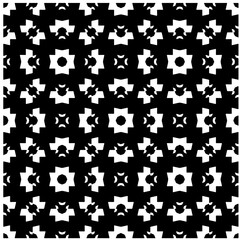 White background with black pattern. Seamless texture for fashion, textile design,  on wall paper, wrapping paper, fabrics and home decor. Simple repeat pattern.