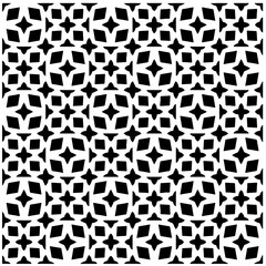 White background with black pattern. Seamless texture for fashion, textile design,  on wall paper, wrapping paper, fabrics and home decor. Simple repeat pattern.
