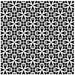 White background with black pattern. Seamless texture for fashion, textile design,  on wall paper, wrapping paper, fabrics and home decor. Simple repeat pattern.