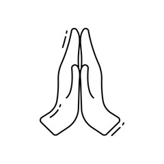 Namaste vector icon