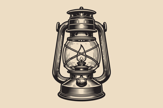 recommend clip art: A illustration of a vintage hurricane lamp with intricate details.