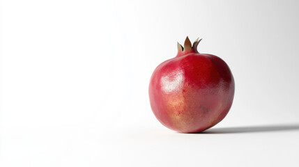 Pomegranate on White Background