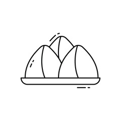 Samosa vector icon